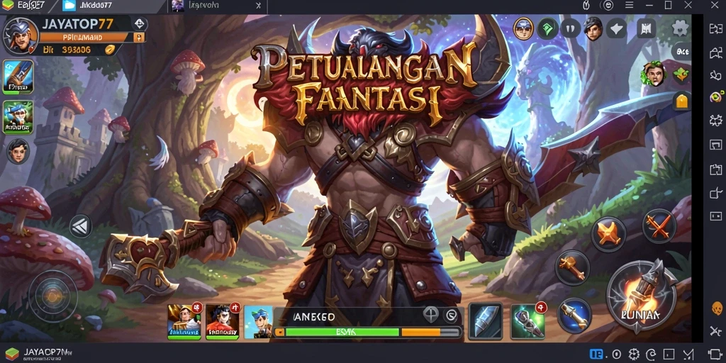 Tampilan gameplay JAYATOP77 yang menakjubkan di dunia RPG.