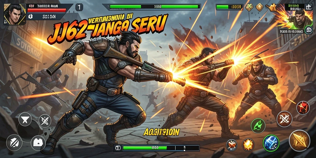 Gameplay JJ62 yang penuh aksi dan seru.