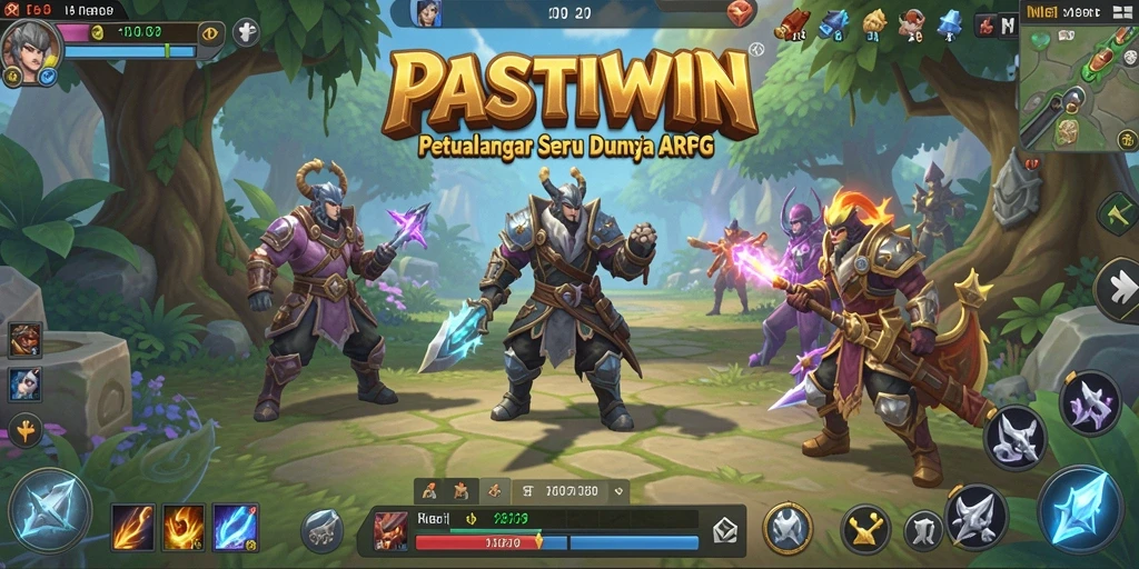 Screenshot gameplay seru dari PASTIWIN menampilkan aksi pertarungan yang mendebarkan.