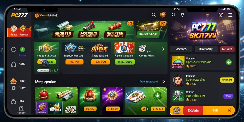 Tampilan gameplay dalam aplikasi Sportsbook PC777 yang menarik.