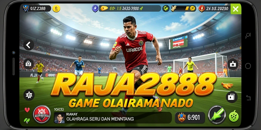 Tangkapan layar gameplay RAJA288 yang penuh aksi olahraga.