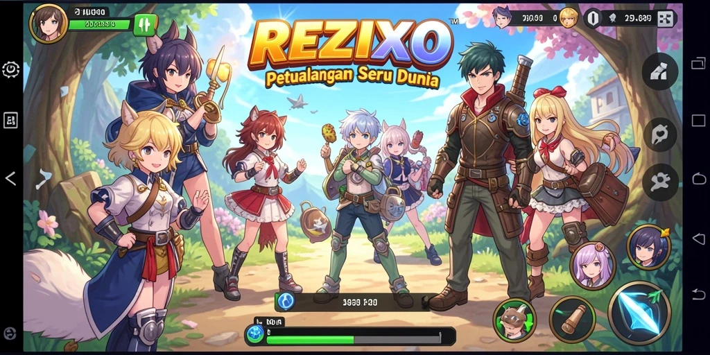 Gameplay seru dan karakter menarik di dunia anime.
