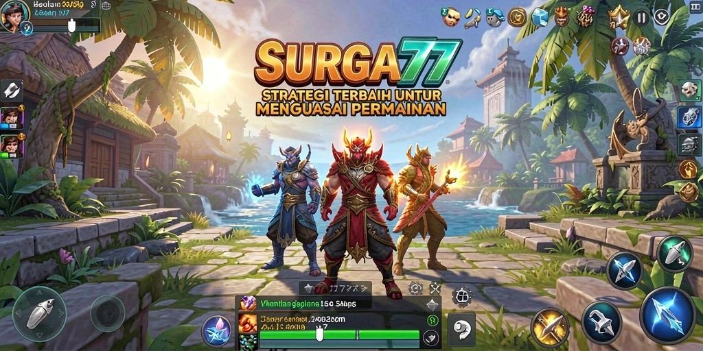 Tampilan gameplay SURGA77 yang memukau dan strategis.