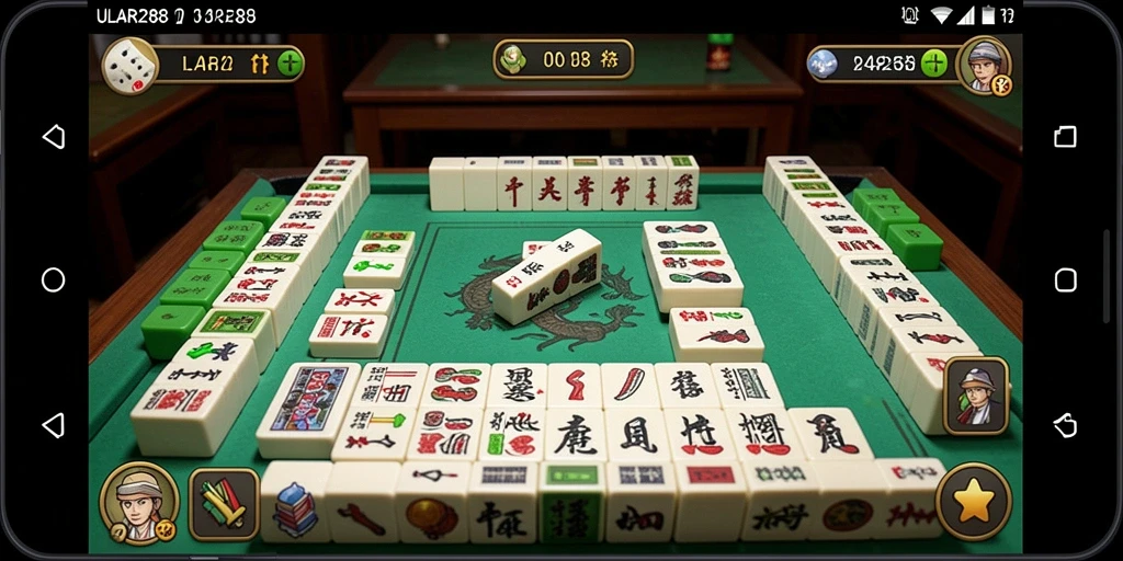 Tampilan gameplay ULAR288 yang menarik dan interaktif dalam permainan Mahjong.