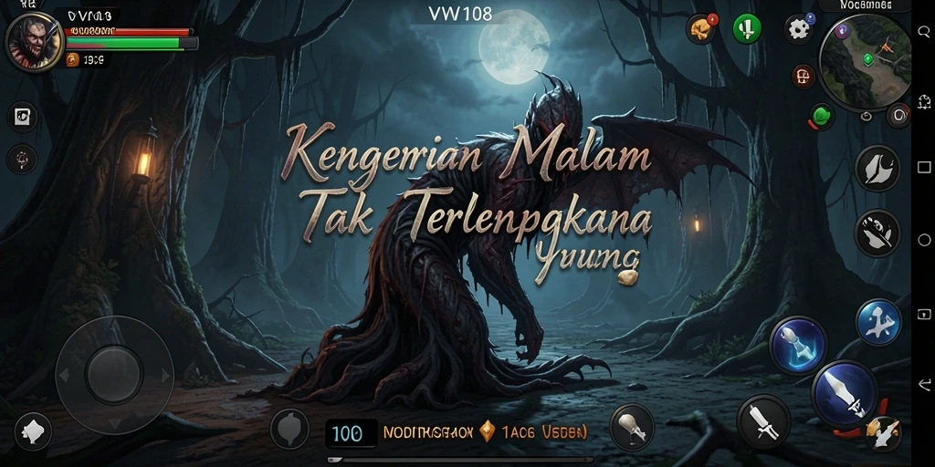 Gameplay VW108 yang menegangkan dan atmosfer horor yang mengerikan.
