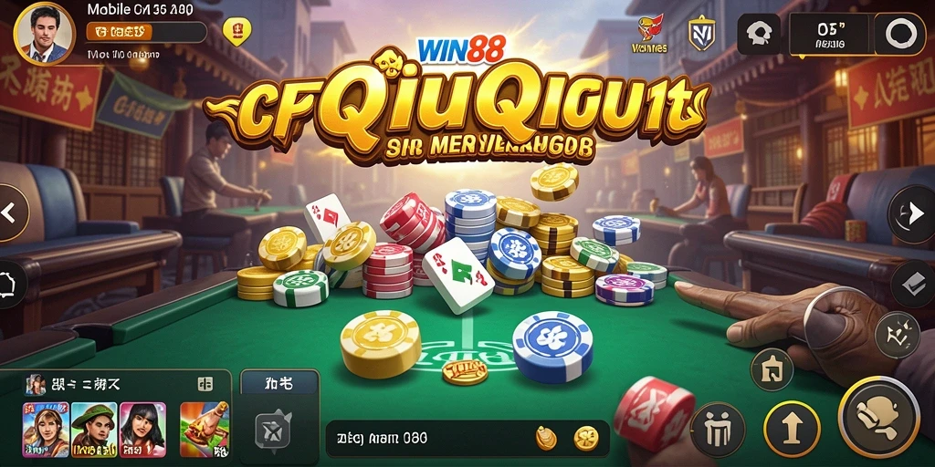 Tampilan gameplay seru dalam WIN88 saat bermain QiuQiu.