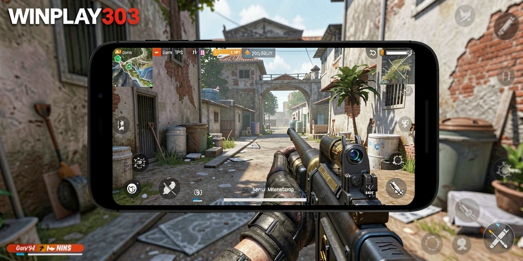 Tampilan gameplay seru dari WINPLAY303 dalam mode TPS.